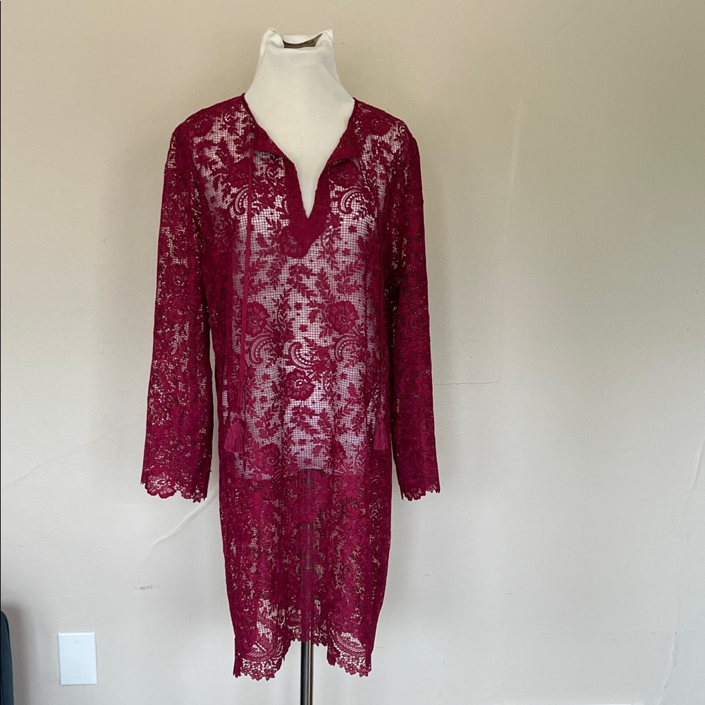 NWT Johnny Was Harper Recycled Lace Coverup/Minidress